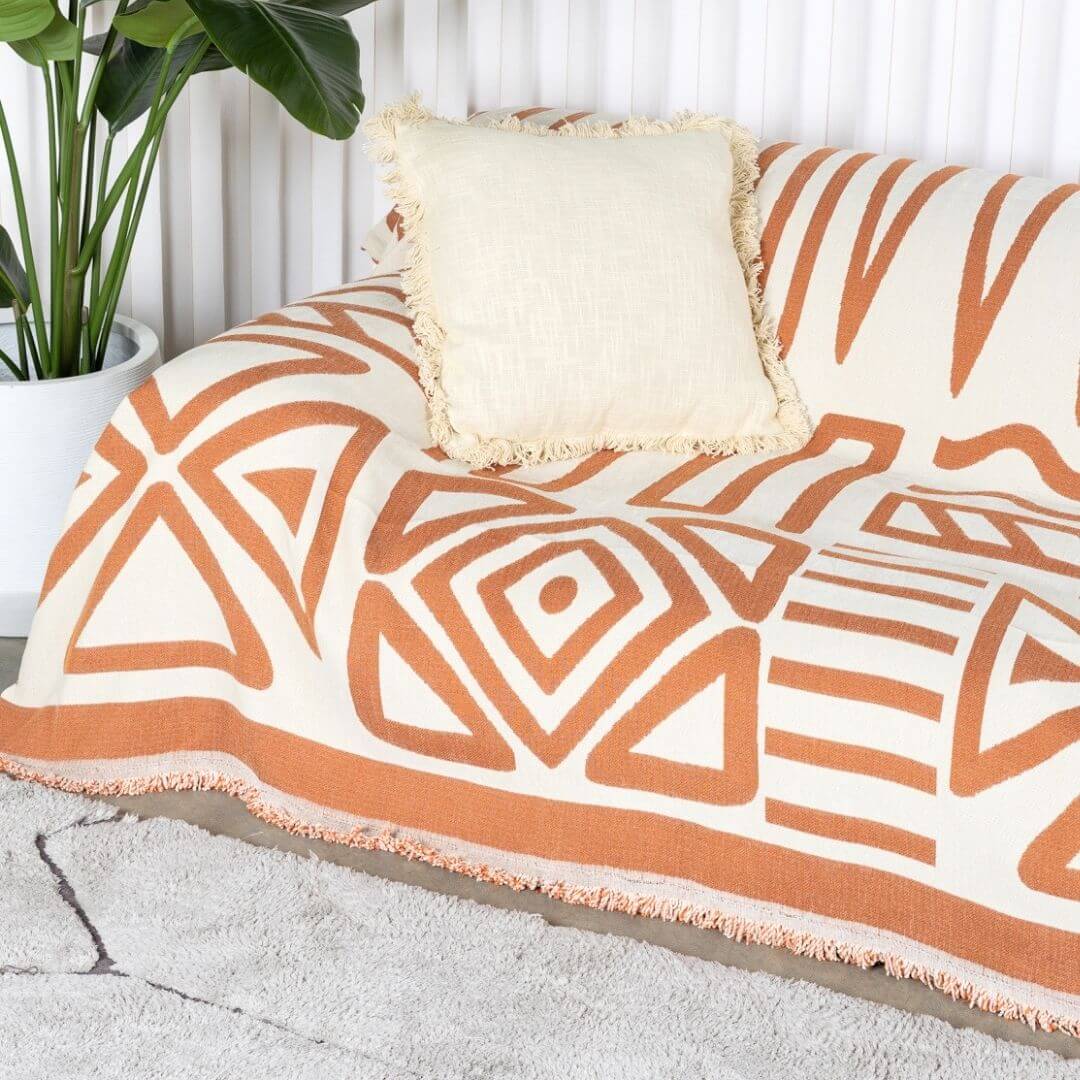 Orange Patterned